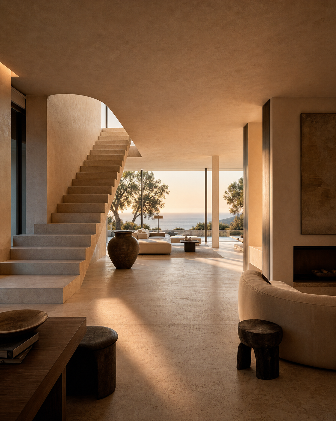 Interno elegante di residenza esclusiva